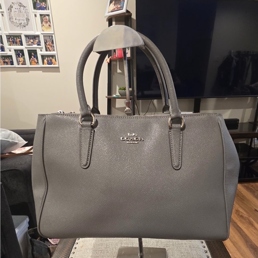 Coach Crossgrain Leather Surrey Carryall (EUC)